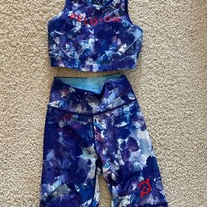 Peloton biker shorts / sports bra set